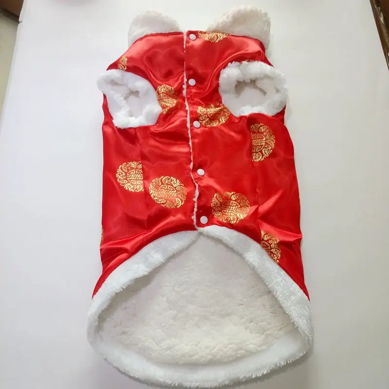 Big Dog Clothes New Year Large Dog Clothing Tang Suit Samoyed Golden Retriever Husky Labrador Big Pet Outfit Coat Jacket