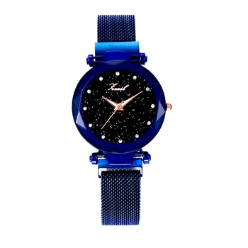 

Ladies Starry Sky Quartz Watch Lazy Watch Magnet Strap woman watch 2018 women watches wrist watch gifts for women mk watch
