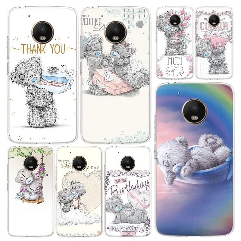 Чехол для телефона Teddy Me To You Bear Motorola Moto G8 G7 G6 G5S G5 G4 E6 E5 E4 X4 Play Plus Power + One Action Coque |