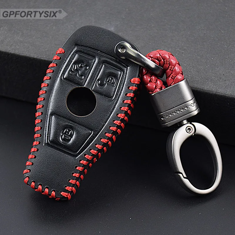 Чехол для ключей автомобиля из натуральной кожи для Mercedes W203 W210 W211 Amg W204 C E S Cls Clk Cla Slk Classe умный автомобильный брелок для Benz