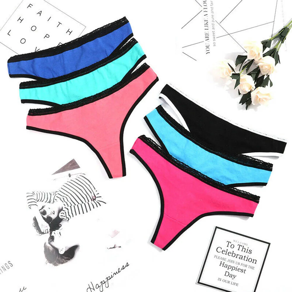 1 шт. женские хлопковые трусы стринги с заниженной талией|Женские трусики| |
