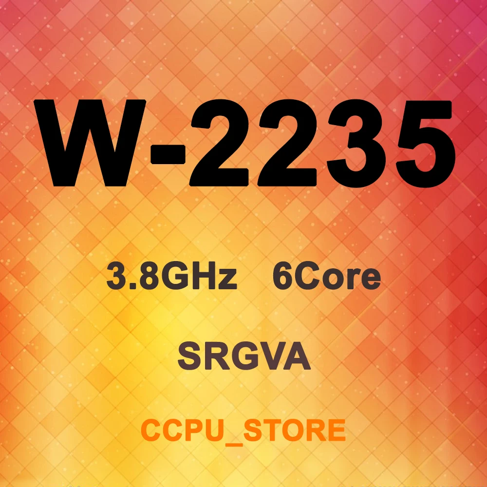 Ксеон W-2235 SRGVA 3 8 ГГц 6Core 12 нить 25 MB 130W LGA2066 C422 Процессор не получен сертификат QS/ES |
