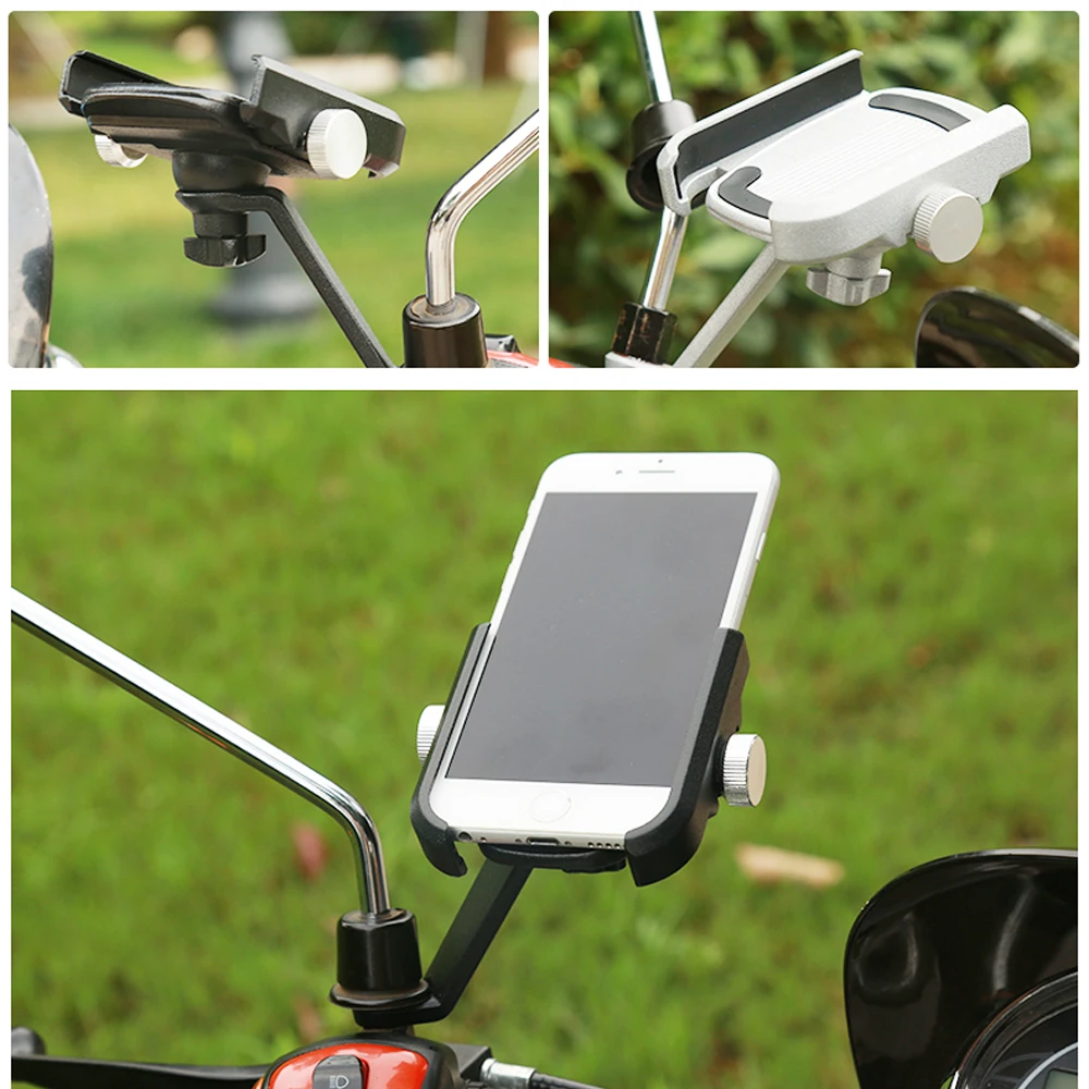 Алюминиевый универсальный велосипедный держатель для телефона, горный велосипед, мотоцикл, зажим для руля, подставка для смартфонов от 4 до 6,8 дюймов