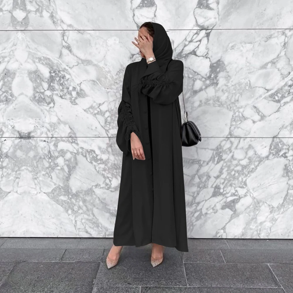Eid Mubarak Abaya Dubai Turkey Islam Muslim Fashion Robe Kimono Femme Musulmane Caftan Moroccan Kaftan Abayas For Women Cardigan
