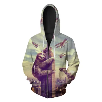 

Printed men's cardigans and hoodies in buildings Sweatshirts