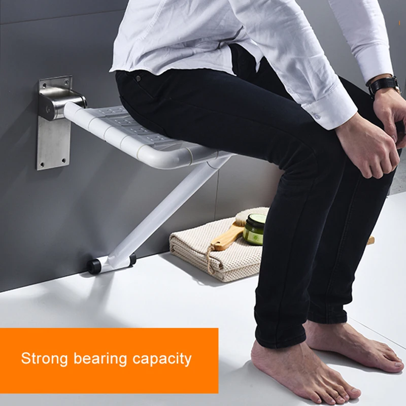 ELLEN Bathroom shower stool safety non-slip elderly disabled barrier-free bathing chair foldable stainless steel EL85014 4