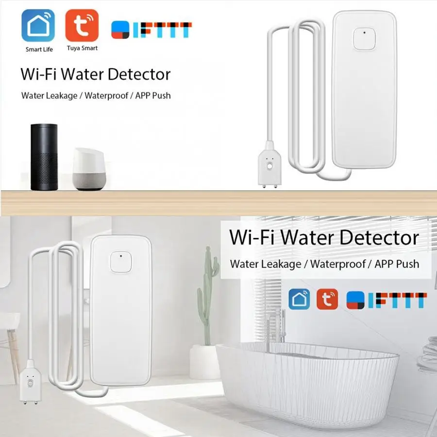 IP67 2,4 ГГц WiFi домашний детектор уровня воды сенсор протечки TUYA дистанционное управление для iOS/Android телефона