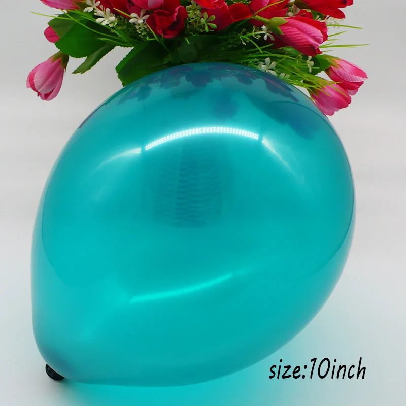 10inch teal blue 10 шт. металлические золотистые Серебристые шары чернильные синие латексные шары для свадьбы и дня рождения вечерние украшения праздничные принадлежности воздушный шар - Цвет: 10inch teal blue