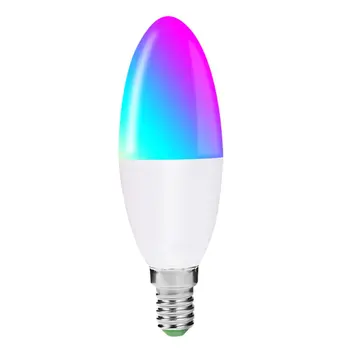

wifi smart candle light bulb voice control restaurant chandelier led pointed bubble LED candlestick bulbs