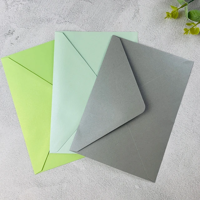 Lot de 6 enveloppes personnalisées A7 Eucalyptus