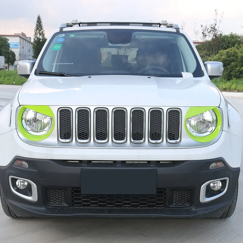 Передний светильник головной светильник «Angry Bird» Стиль обрамление Накладка для Jeep Renegade(2 шт. в упаковке