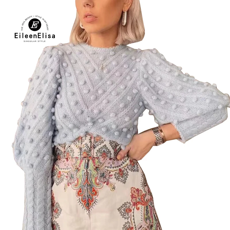 

Autumn Short Sweater Women Long Sleeve Knitting Sweater Pullovers 2019 Female Jersey