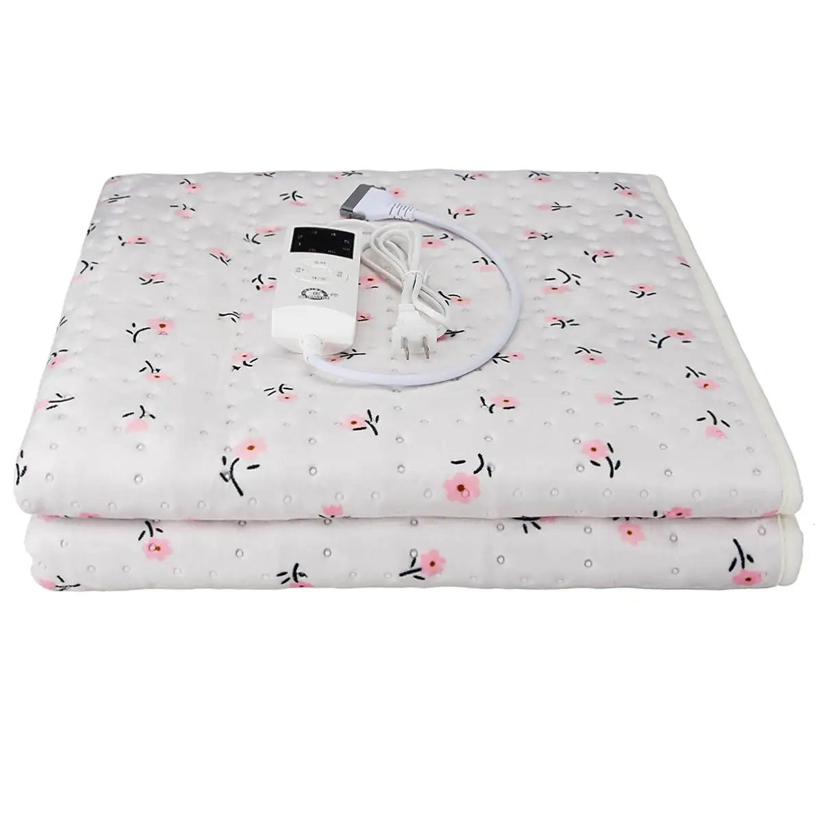 

180x90cm Electric Heated Blanket 220V 75W Soft Fluff Winter Warm Cover Rug Mattress Home Bed Sofa Heaters Adjustable Temperature