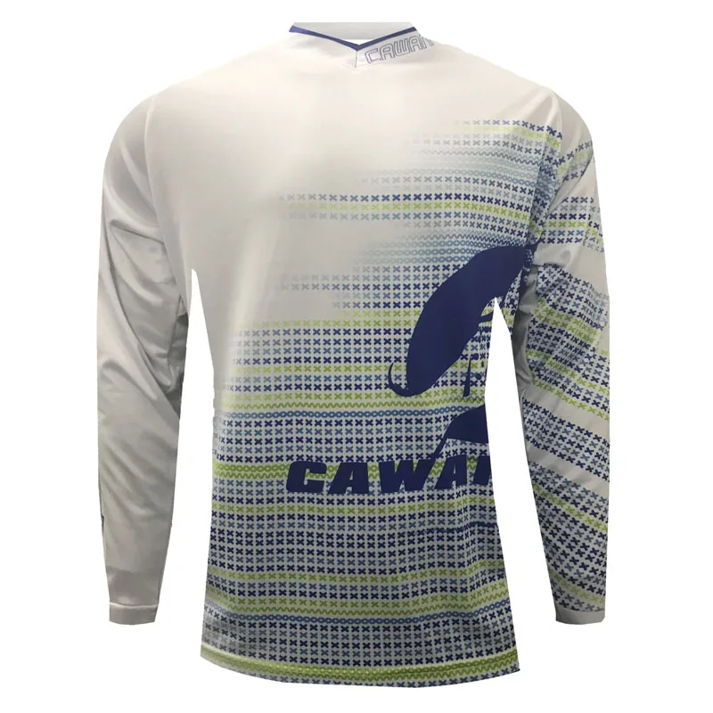 Белый CWF, майка для мотокросса, для спуска на гору, camiseta ropa mtb, с длинным рукавом, эндуро, Джерси, для горного велосипеда, dh, рубашка, mx, одежда для мотоцикла - Цвет: Белый
