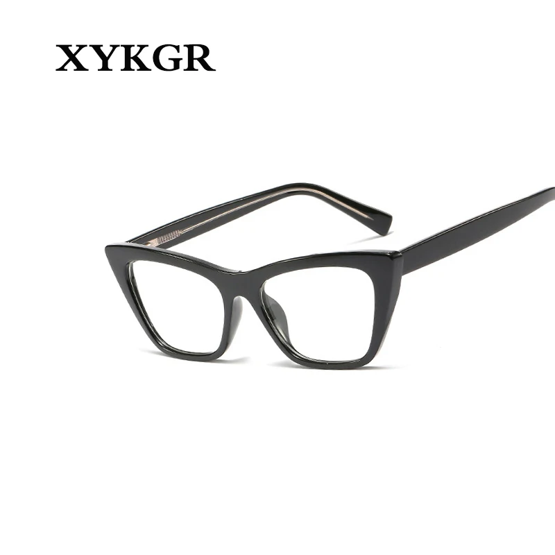 XYKGR2020 Новинка TR90 плоское зеркало Дамская оптическая компьютерная дикая оправа зеркало Дамская трендовая близорукость Классическая оправа для очков черные очки