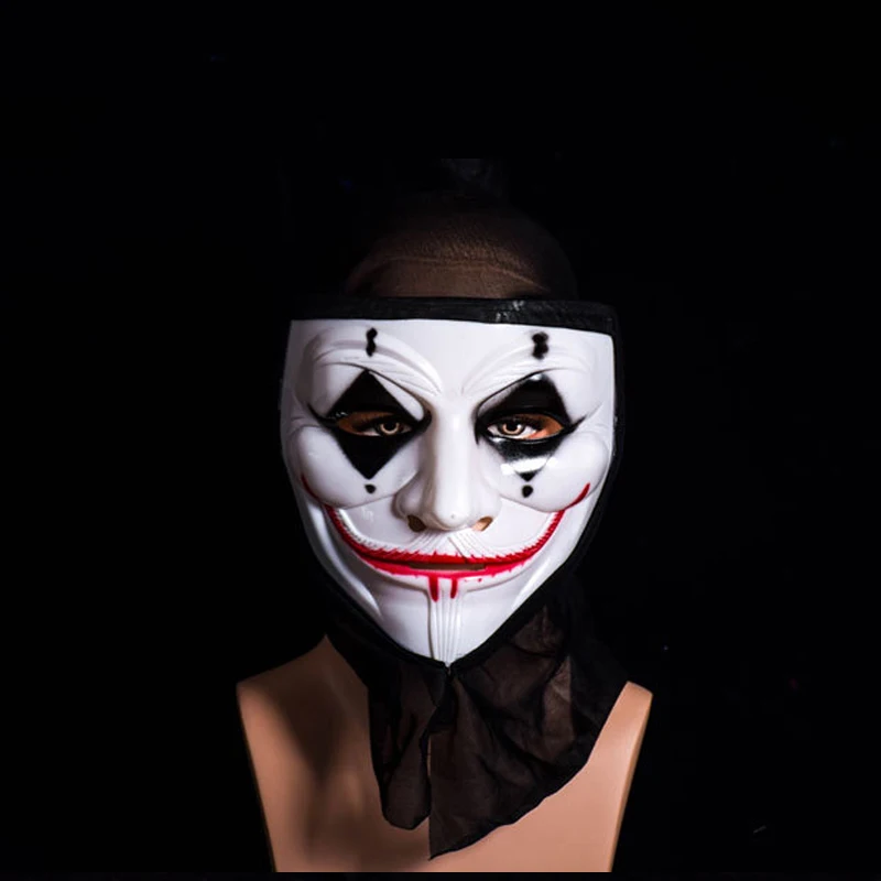 V for Vendetta ужасная маска маскарадная страшная пластиковая маска для хеллоуина реквизит для выступлений модные аксессуары для празднования Хеллоуина