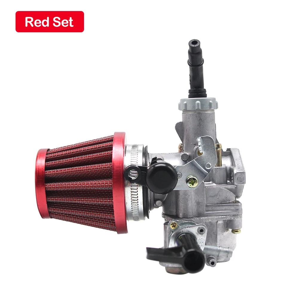 Alconstar-Алюминий мотоцикла карбюратор Keihin Carb Karboretor карб для Honda волна 125 WAVE125 W125 с 42 мм Воздушный Фильтр Гонки - Цвет: Красный