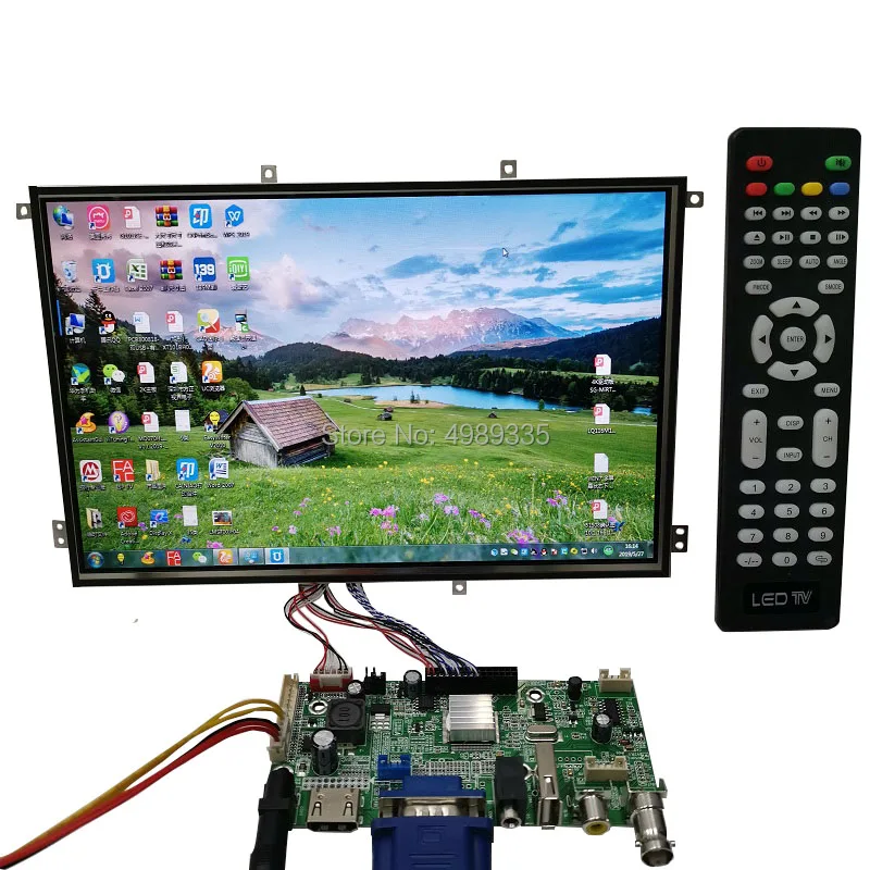 Многофункциональный модуль дисплея 10 1 дюйма комплект HD USB VGA AV функция обратного