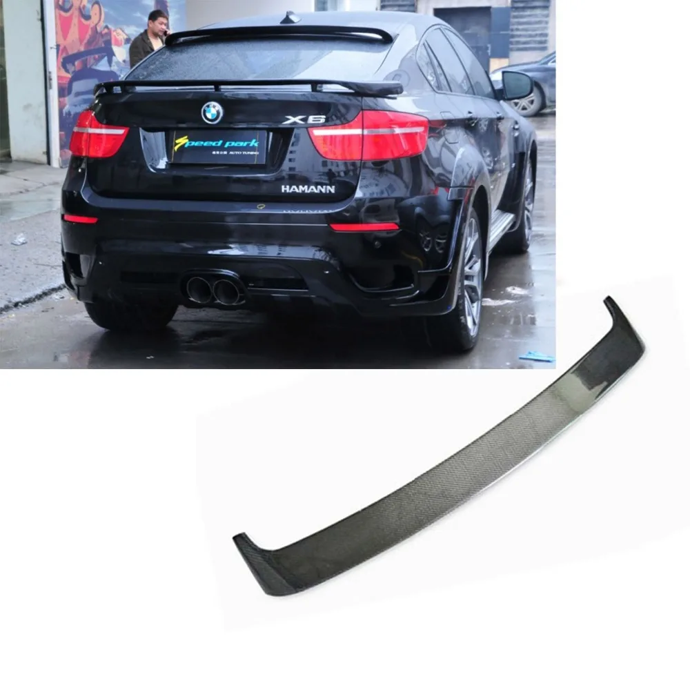 X6 E71 углеродное волокно задняя крыша спойлер крыло для BMW 2008-2014 HM Style | Автомобили и