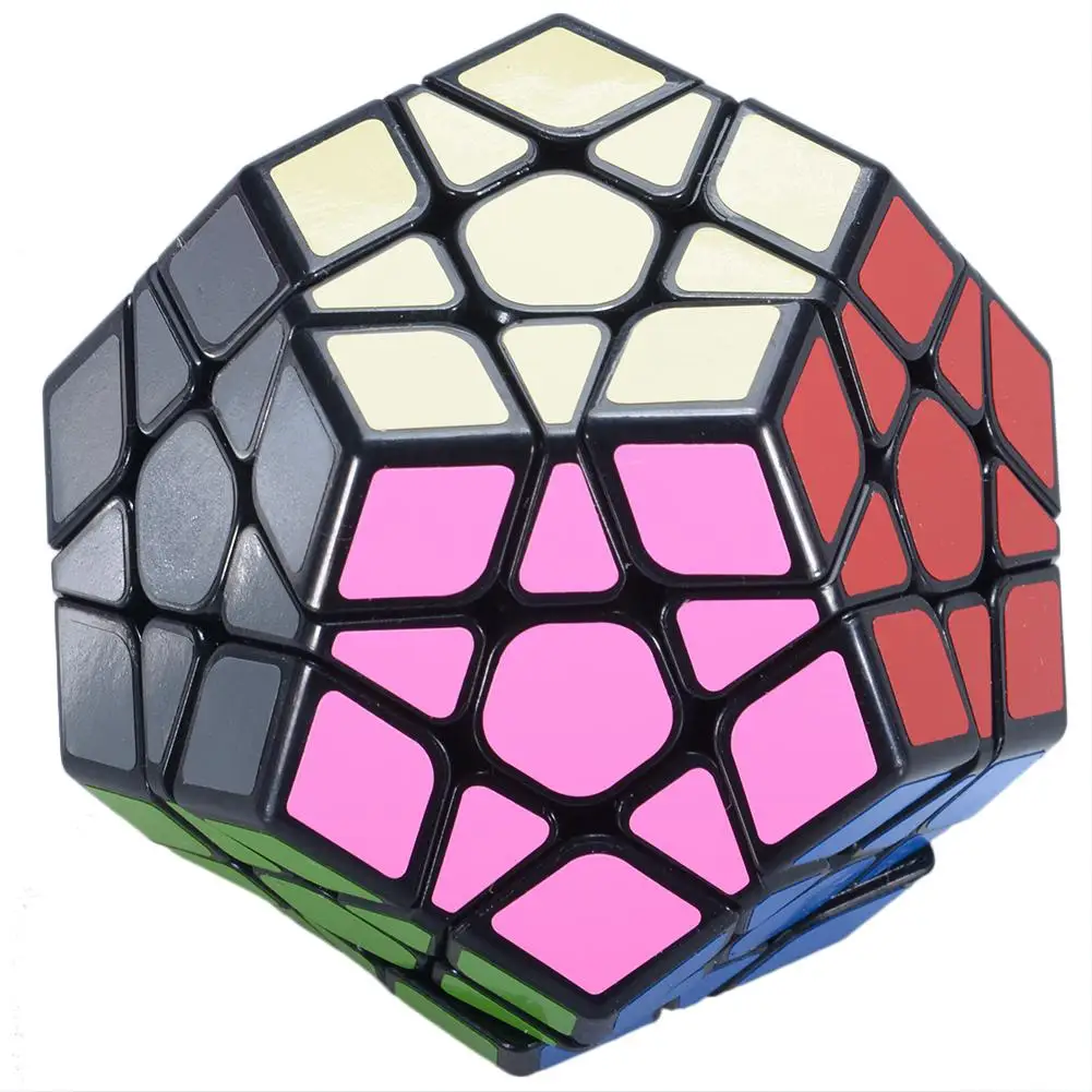 3x3 магический куб-мегаминкс Stickerless Скорость кубики Логические Игрушка антистресс - Цвет: Black bottom