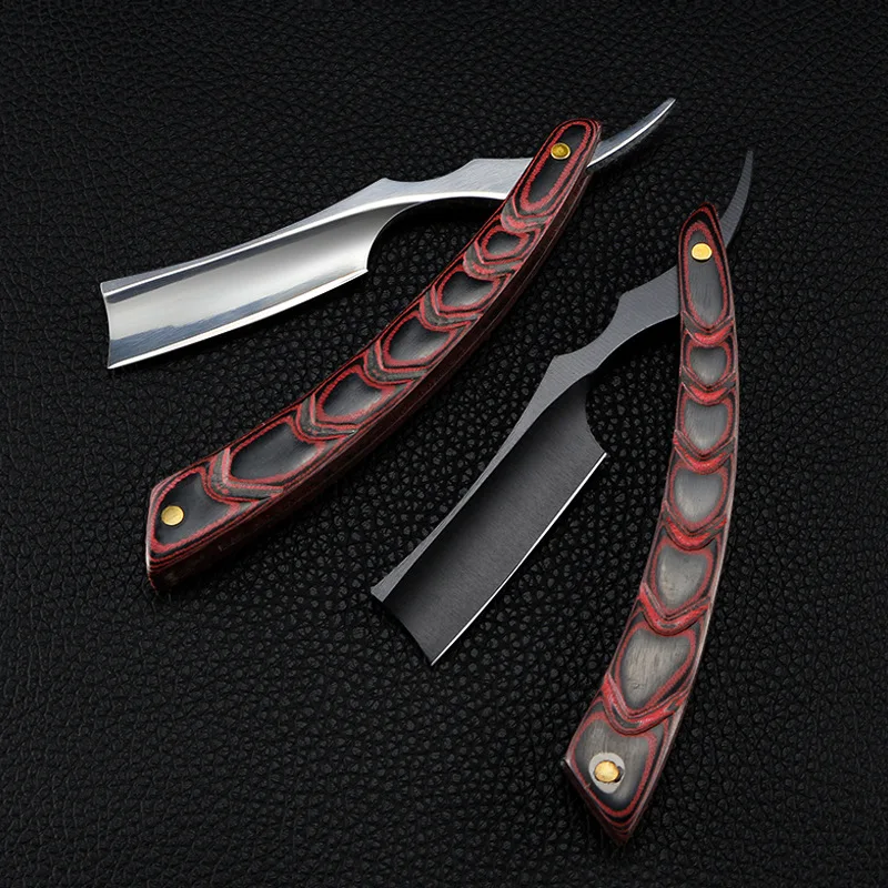 Retro Manual Shaving Razor Straight Thin Edge Sharp Folding Knife Barber Shaver Gift For Man G1231