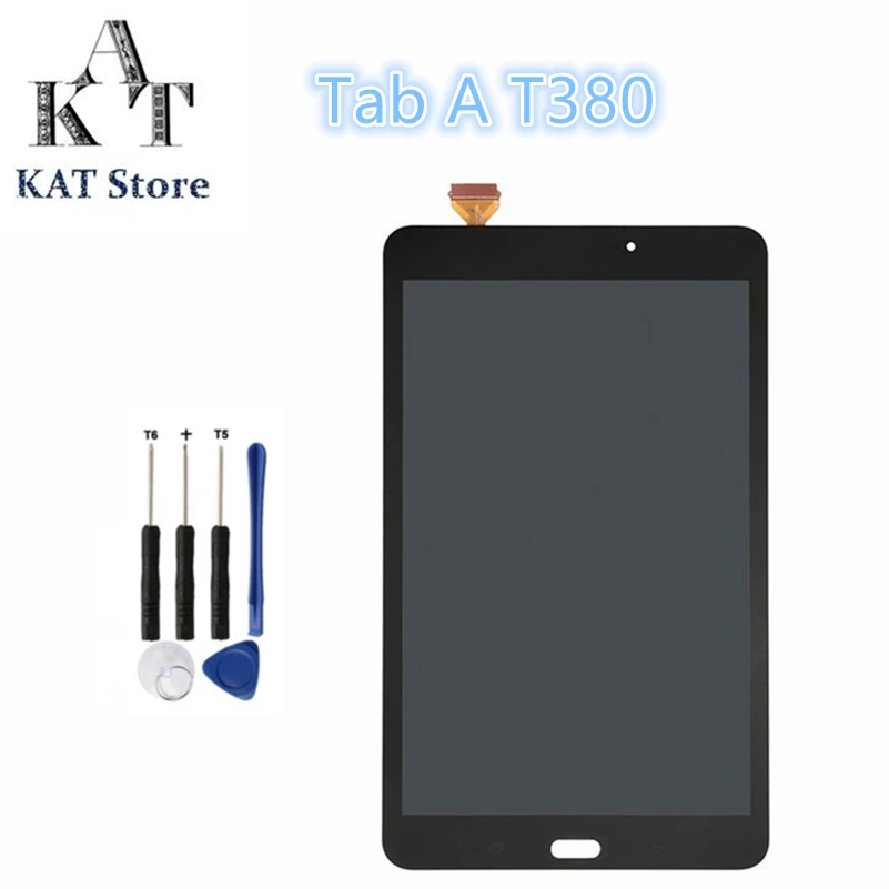 Замена ЖК-экрана KAT для Samsung Galaxy Tab A 2017 8 0 Φ T385 ЖК-дисплей сенсорный экран гарантия
