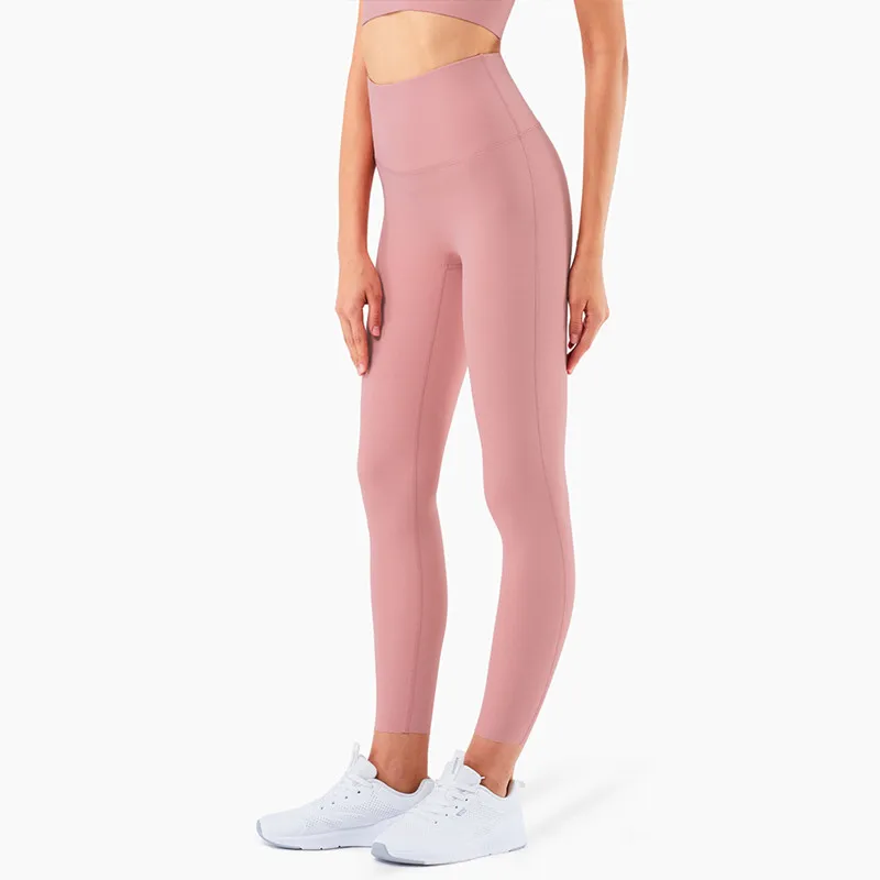 High Waist Tight Lycra Fibre Yoga Pants 
