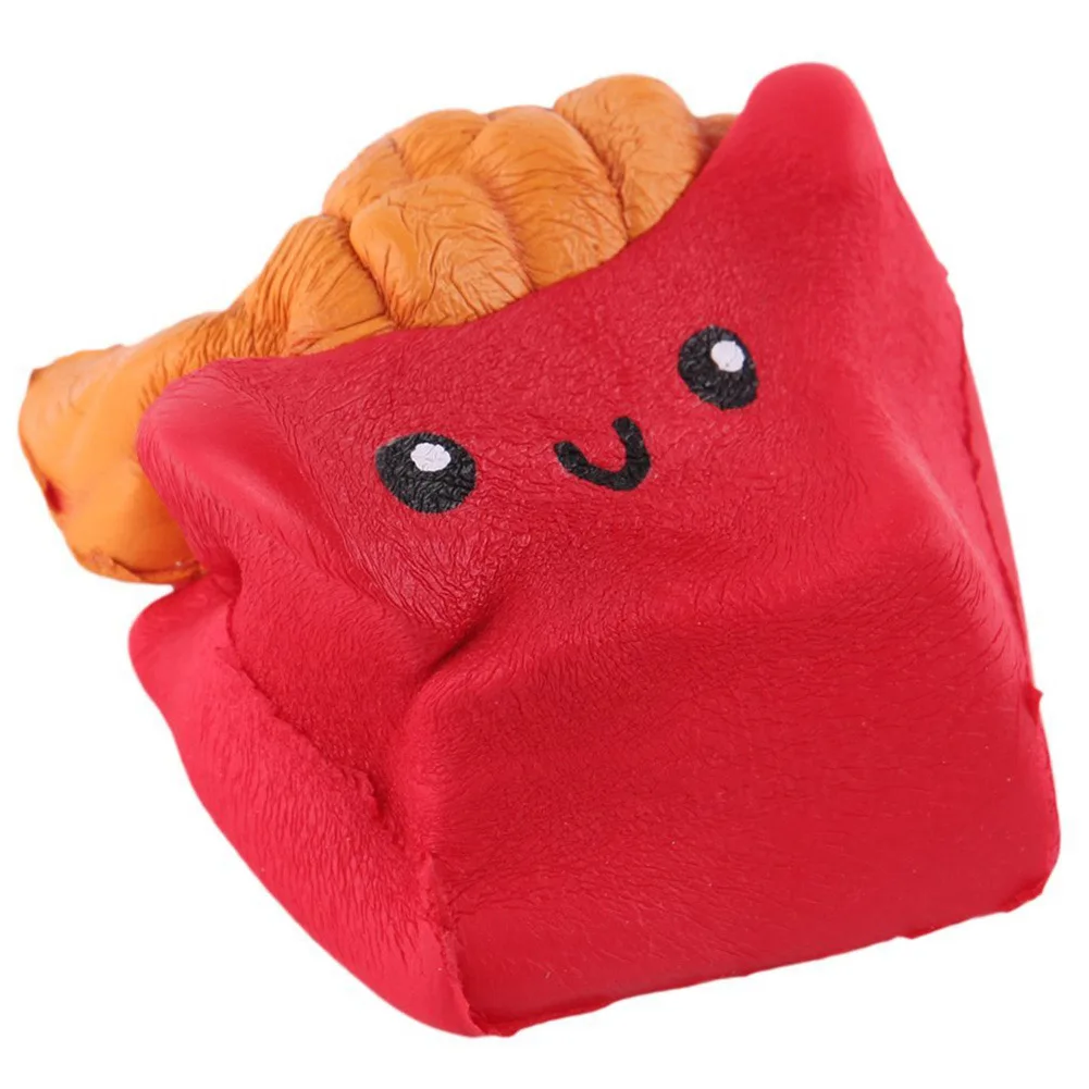 Новинка, высокое качество, Kawaii, милый, Jumbo, 11 см, картофель фри, мягкий, ароматизированный, хлеб, торт, медленно поднимающийся, эластичный, тянущийся, детская игрушка
