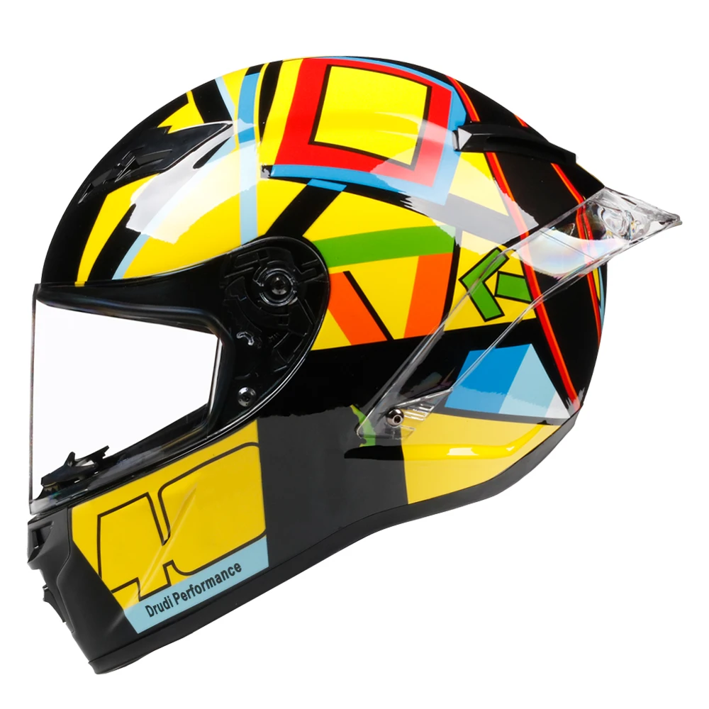 Мужской и Женский Полнолицевой мотоциклетный шлем Casco De Moto Capacete Мотокросс по бездорожью DOT Сертифицированный, цветной принт