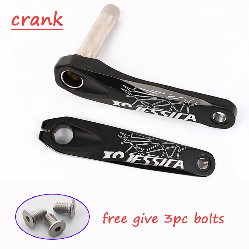 crank 170mm MTB велосипедный Кривошип Алюминий 170 GXP диаметра окружности болтов(узкая широкая цепь из колец Цепь 32/34/36/38T дорога горный велосипед цепи Кольцевые детали аксессуары - Цвет: crank 170mm