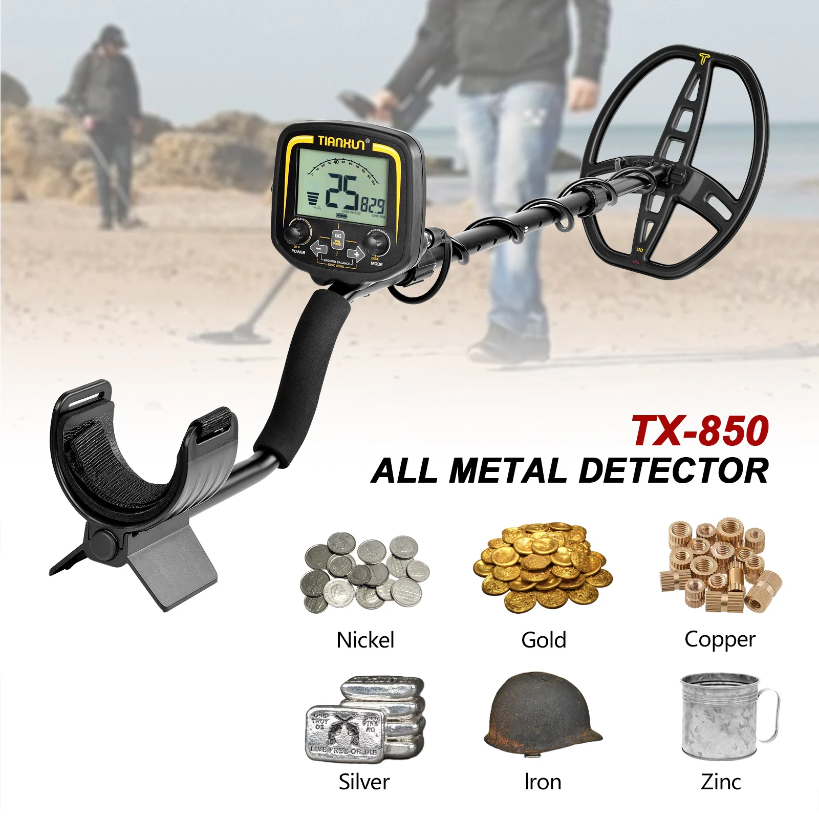 US $129.50 Professional Metal Detector Underground Depth 25m Scanner Search Finder Gold Detector Treasure Hunter Detecting Pinpointer