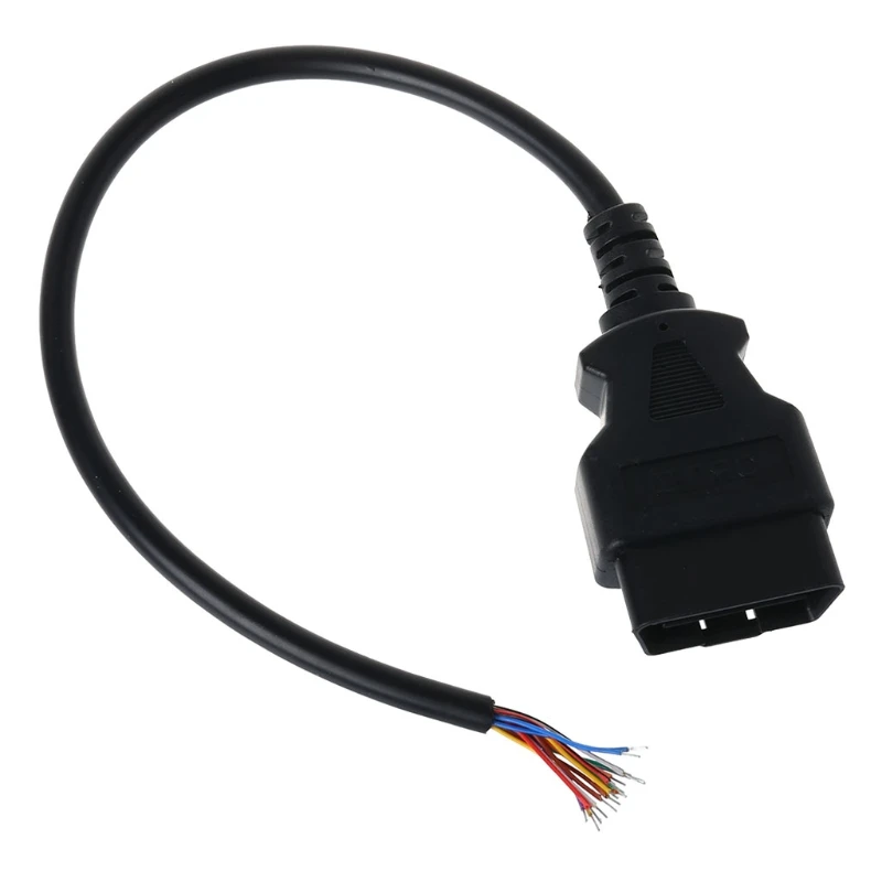 OBD2 16Pin штекер Адаптер открытие кабельный разъем для ELM327 расширение авто