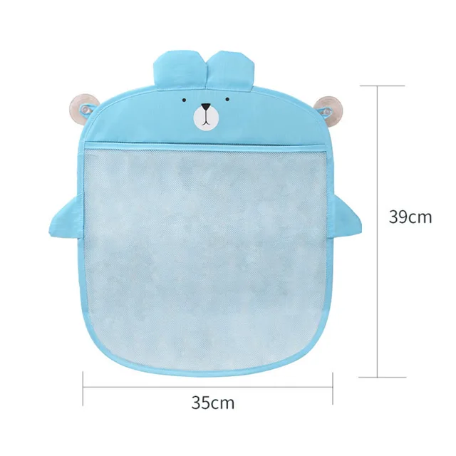 Cartoon Animal High-capacity Storage Bath Toys Bags Baby Supplies Kids Basket 1Pcs Bathroom Mesh Bag Durable PVC/Polyester 6