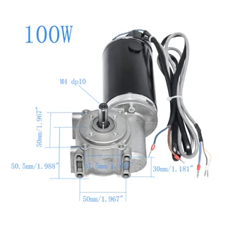 

DC 24V High Torque Worm Gear Motor, Intelligent Encoder, Electric Door Motor, Used In Hotel Automatic Door Robot