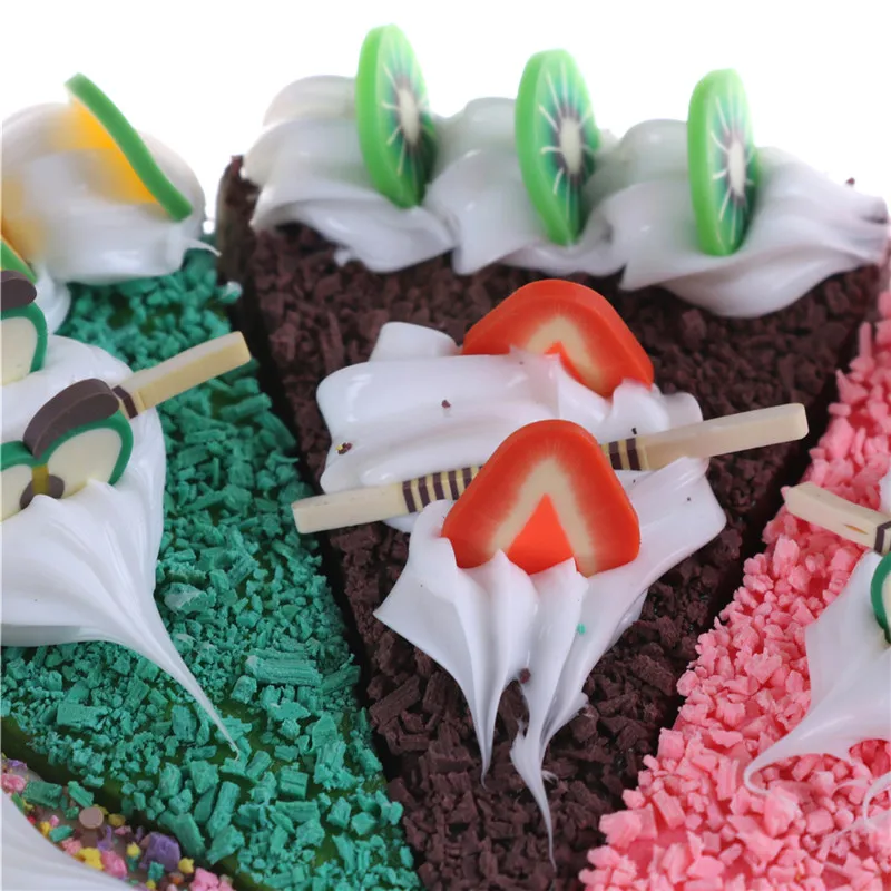 7cm High Quality Colorful Slow Rising Squishy Cake Soft Bread Artificial Fake Kid Toy Foods Gifts