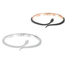 Ayoo Премиум SWA загадочный браслет-змейка, белая змея, браслет с сердцем, браслет