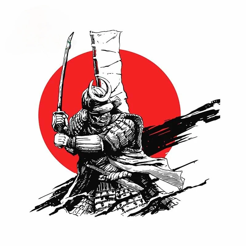 Car Stickers Samurai Japanese Culture Styling Personality Decals Suitable for JDM VAN RV Wrap Engine Cover 13*13cm | Автомобили и