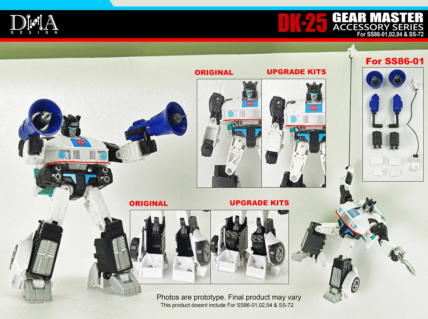 New Transformation Toy Dna Design Dk 25 Gear Master Accessory Series For Ss86 01 02 04 Ss 72 In Stock Aliexpress Toys Hobbies