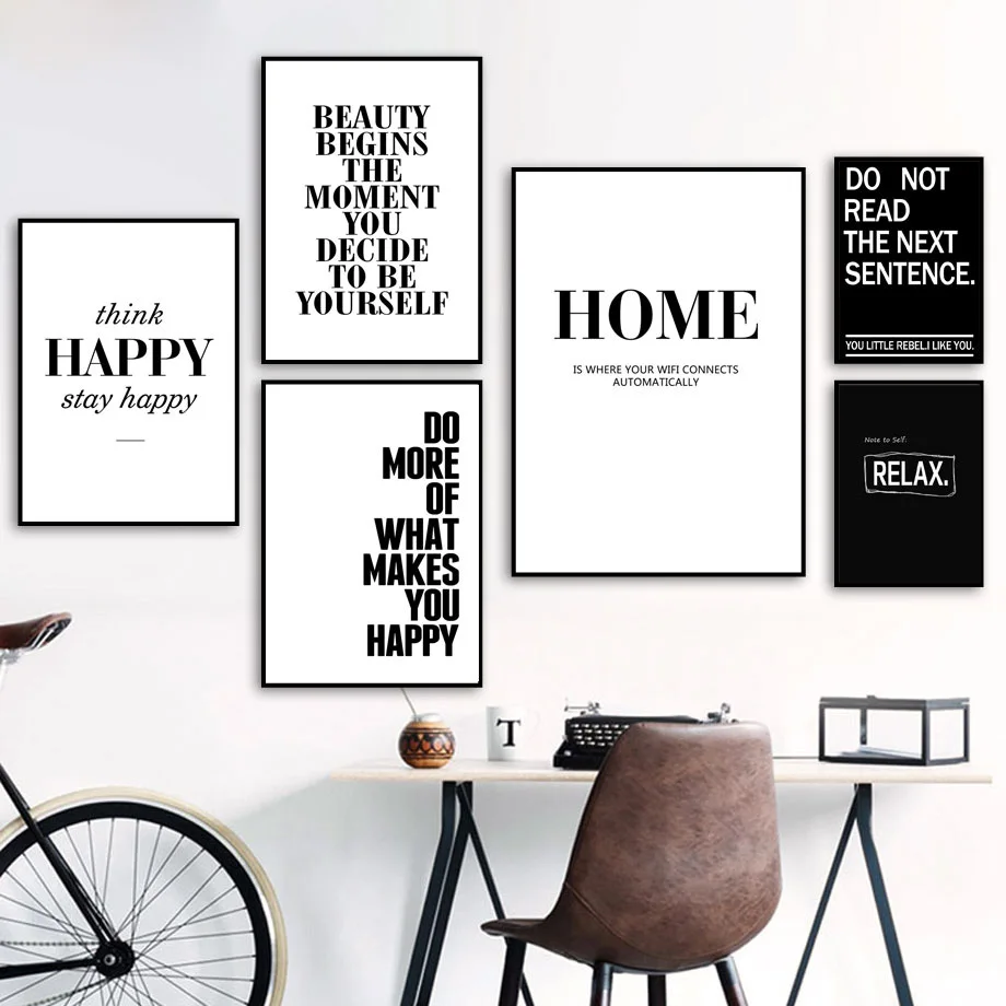 

Вдохновляющие цитаты DO Home, Минималистичная Настенная картина на холсте, скандинавские постеры и принты, настенные картины для декора гости...