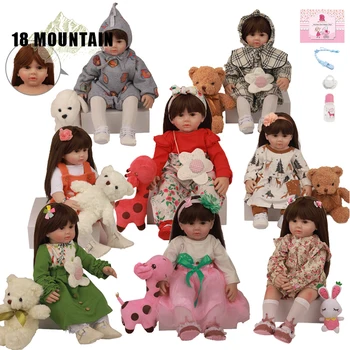 

Big Size 60CM Reborn Toddler Silicone Reborn Dolls Girl Baby Reborn Dolls Children Gift Bonecas Brinquedos Bebe Doll Reborn