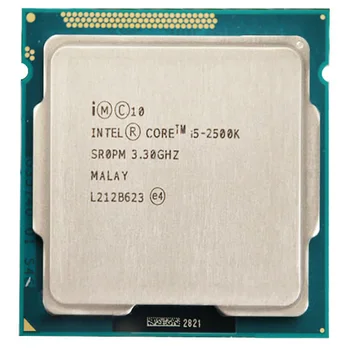 Intel Core i5 2500K CPU 6M Duad-Core 3,3 GHz 95W Socket 1155 i5-2500K CPU