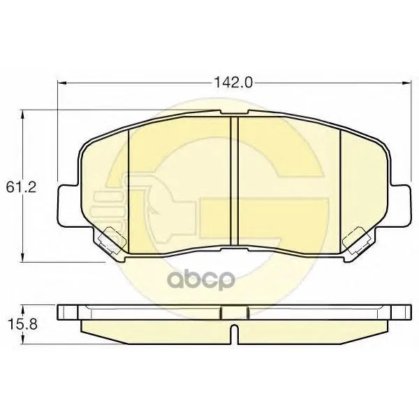 Колодки Тормозные Mazda Cx-5 11- Передние Girling 6135627 Girling арт. 6135627