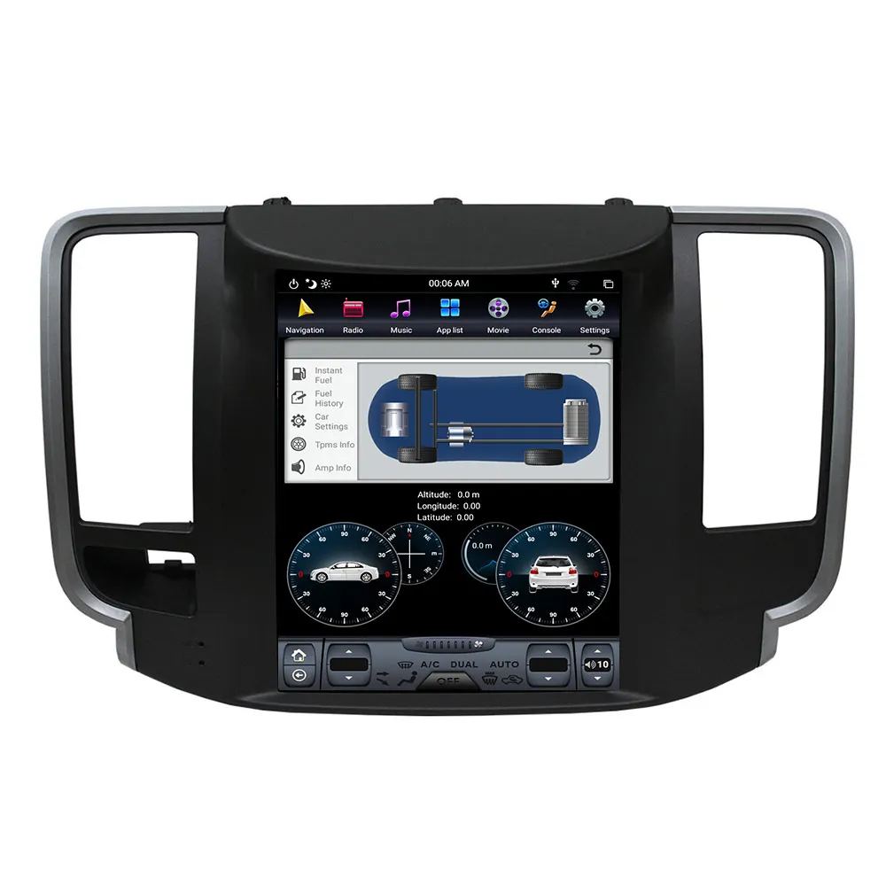 4G 64G PX6 Android 9,0 автомобильный Радио Tesla вертикальный экран для NISSAN Teana 2008-2012 аудио плеер In-dash Carplay gps навигация