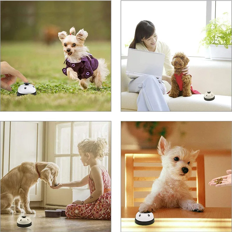 Pet Training Bells Dog Cat Training Eating Communication Press Call Bell Puppy Toilet Potty Training Interactive Toy-4