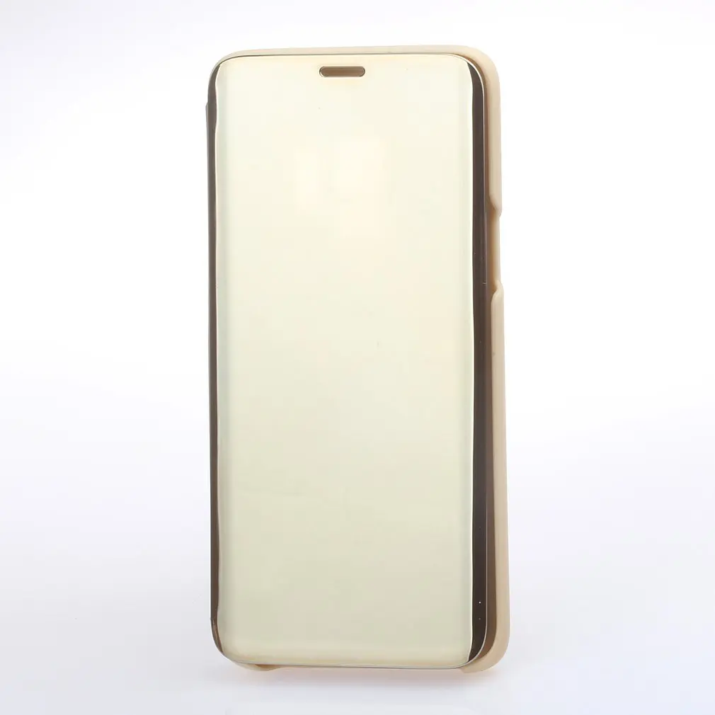 Golden Mirror Case Flip Stand Anti-scratch Shockproof Phone Protective Cover For Samsung S9 Plus Note 9 S8 |