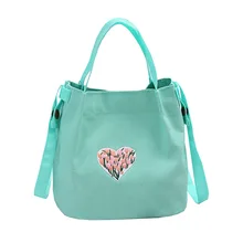 Летняя новая стильная художественная универсальная вышитая ручная сумка через плечо простая ткань трендовая Сумка-ведро женская