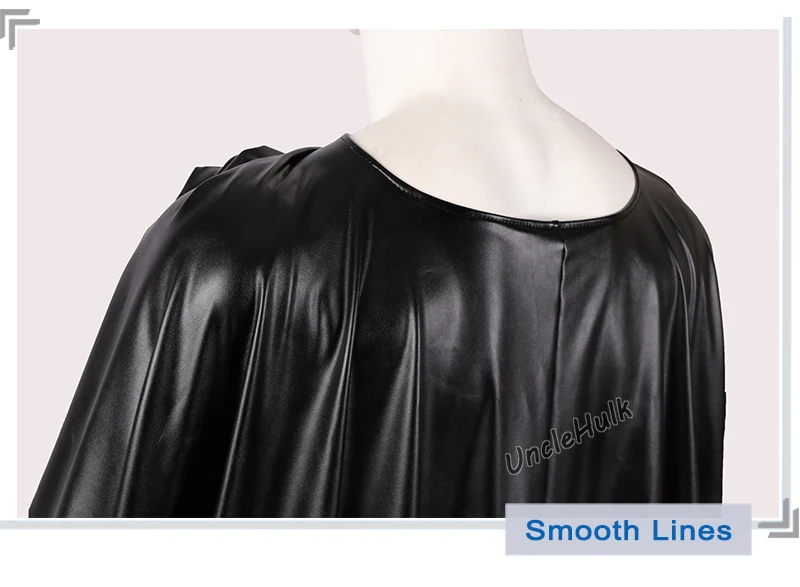 Batman-Cloak-Big-Black-Double-Layers-Cape-Model-C-Immitation-Leather-Fabric-Outside-and-Lycra-Inside-UncleHulk-23