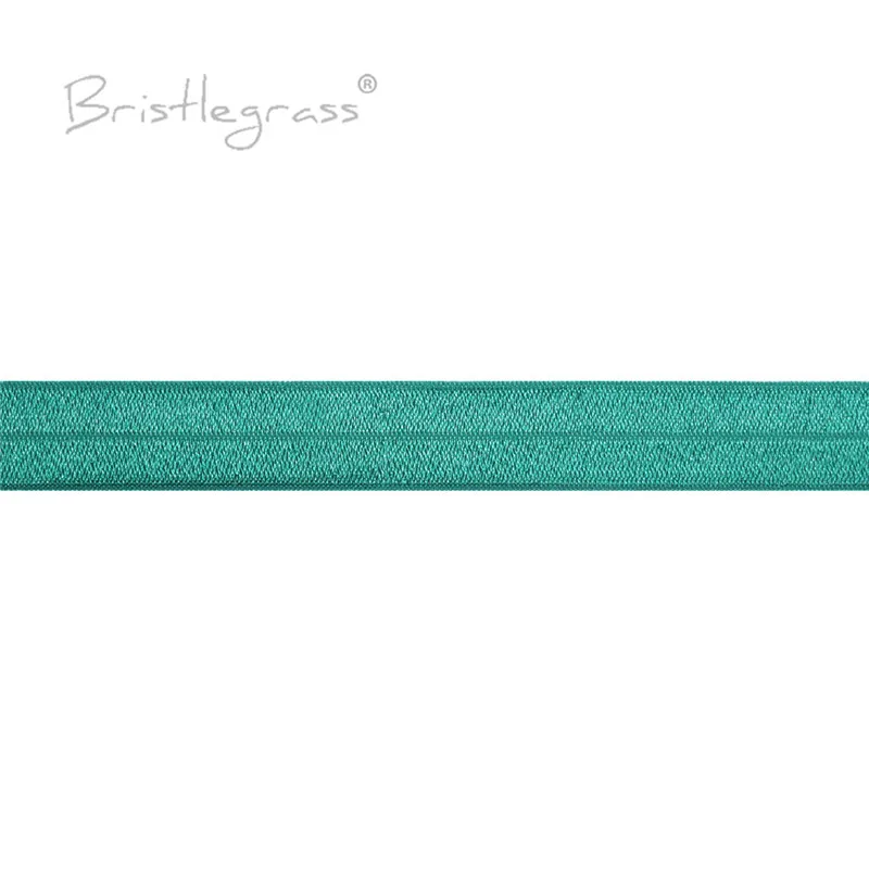 BRISTLEGRASS 50 100 Yard by Roll 1" 25mm Solid Shiny Fold Over Elastics FOE Spandex Satin Band Haargummi Stirnband DIY Nähbesatz – Detail 39