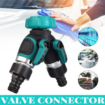 

Zinc Alloy Garden 2-Way Y Hose Splitters Connector Distributor Water Flow Regulable Practical Faucet Garden Water Connectors