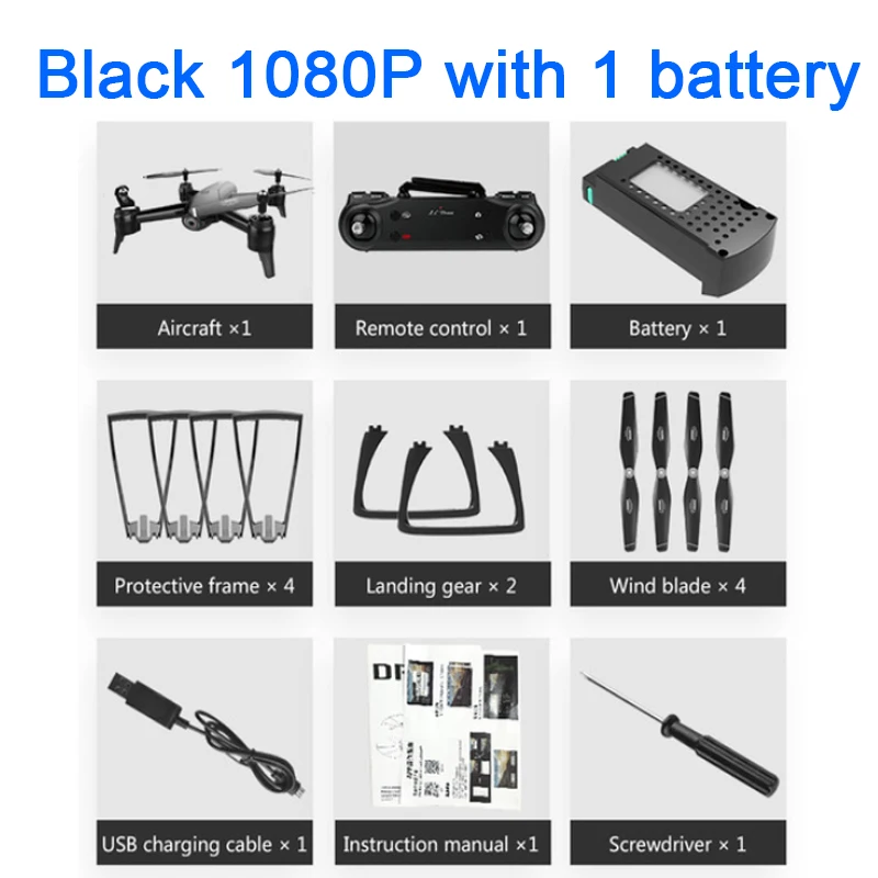 black 1080P ba 1 SG106 HD Дрон с двойной камерой 1080 P/4 K WiFi FPV в режиме реального времени воздушная видео широкоугольный оптический поток RC Квадрокоптер вертолет игрушки - Цвет: black 1080P ba 1
